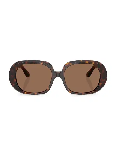 Dolce & Gabbana Women's 56MM Oval Sunglasses - Brown Havana | Thumbnail 2 Dolce & Gabbana Women's 56MM Oval Sunglasses - Brown Havana | Thumbnail 2