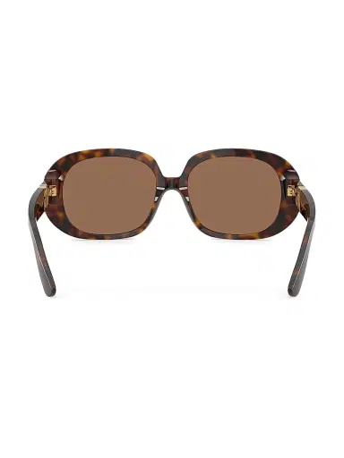 Dolce & Gabbana Women's 56MM Oval Sunglasses - Brown Havana | Thumbnail 4 Dolce & Gabbana Women's 56MM Oval Sunglasses - Brown Havana | Thumbnail 4