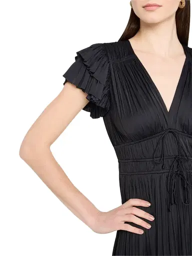 Ulla Johnson Women's Patrice Flutter-Sleeve Midi-Dress | Thumbnail 5 Ulla Johnson Women's Patrice Flutter-Sleeve Midi-Dress | Thumbnail 5