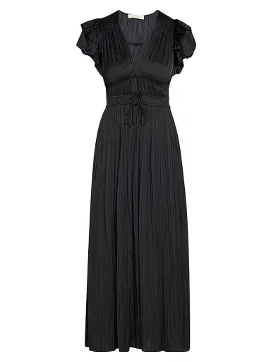 Ulla Johnson Women's Patrice Flutter-Sleeve Midi-Dress | Thumbnail 1 Ulla Johnson Women's Patrice Flutter-Sleeve Midi-Dress | Thumbnail 1