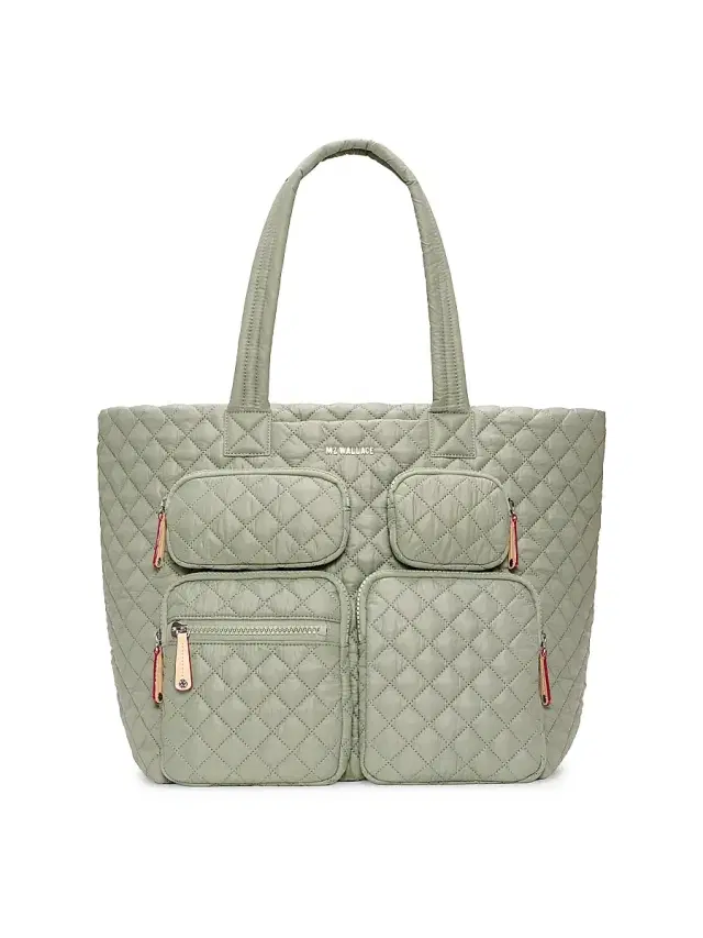 Women's Metro Quilted Travel Tote Bag - Agave Green Women's Metro Quilted Travel Tote Bag - Agave Green