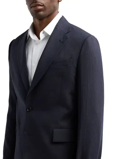 Paul Smith Men's Gents Tailored 2-Button Linen Suit - Very Dark Navy | Thumbnail 6 Paul Smith Men's Gents Tailored 2-Button Linen Suit - Very Dark Navy | Thumbnail 6