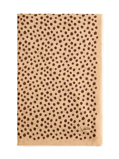 Valentino Garavani Women's Dalmatian and Extra Dot polka Dot Headband in Cotton and Silk - Beige Multi | Thumbnail 2 Valentino Garavani Women's Dalmatian and Extra Dot polka Dot Headband in Cotton and Silk - Beige Multi | Thumbnail 2