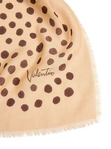 Valentino Garavani Women's Dalmatian and Extra Dot polka Dot Headband in Cotton and Silk - Beige Multi | Thumbnail 3 Valentino Garavani Women's Dalmatian and Extra Dot polka Dot Headband in Cotton and Silk - Beige Multi | Thumbnail 3