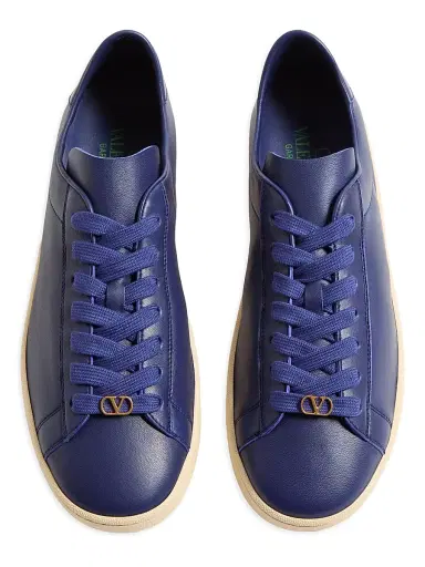 Valentino Garavani Men's Royco Sneakers in Nappa Calfskin - Indigo | Thumbnail 3 Valentino Garavani Men's Royco Sneakers in Nappa Calfskin - Indigo | Thumbnail 3