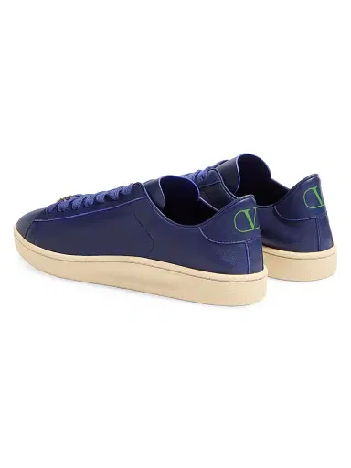 Valentino Garavani Men's Royco Sneakers in Nappa Calfskin - Indigo | Thumbnail 4 Valentino Garavani Men's Royco Sneakers in Nappa Calfskin - Indigo | Thumbnail 4