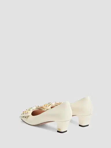 Valentino Women's Bowow 45MM Pumps in Kidskin with Studs | Thumbnail 3 Valentino Women's Bowow 45MM Pumps in Kidskin with Studs | Thumbnail 3
