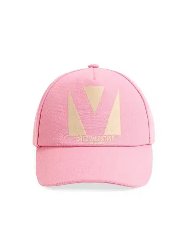 Valentino Garavani Women's Chez Valentino Cotton Baseball Cap | Thumbnail 2 Valentino Garavani Women's Chez Valentino Cotton Baseball Cap | Thumbnail 2