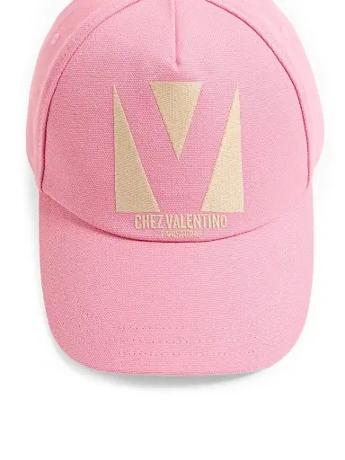 Valentino Garavani Women's Chez Valentino Cotton Baseball Cap | Thumbnail 4 Valentino Garavani Women's Chez Valentino Cotton Baseball Cap | Thumbnail 4