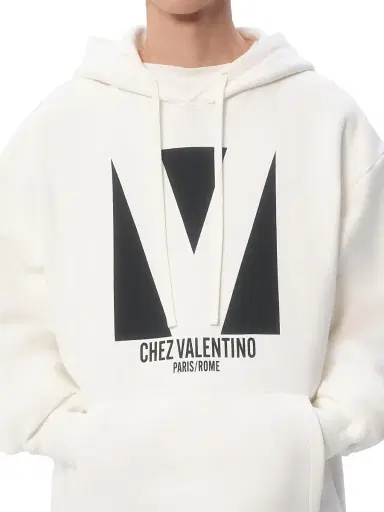 Valentino Garavani Men's Cotton Hooded Sweatshirt with Chez Print - | Thumbnail 6 Valentino Garavani Men's Cotton Hooded Sweatshirt with Chez Print - | Thumbnail 6