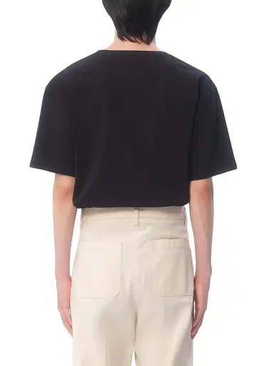 Valentino Garavani Men's Cotton T-Shirt with Chez Print - Black | Thumbnail 4 Valentino Garavani Men's Cotton T-Shirt with Chez Print - Black | Thumbnail 4