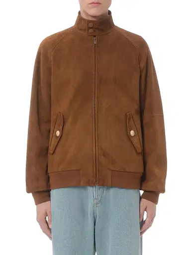 Valentino Garavani Men's Suede Jacket - Brown | Thumbnail 2 Valentino Garavani Men's Suede Jacket - Brown | Thumbnail 2