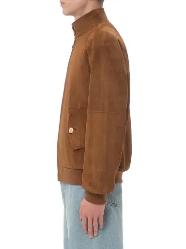 Valentino Garavani Men's Suede Jacket - Brown | Thumbnail 3 Valentino Garavani Men's Suede Jacket - Brown | Thumbnail 3