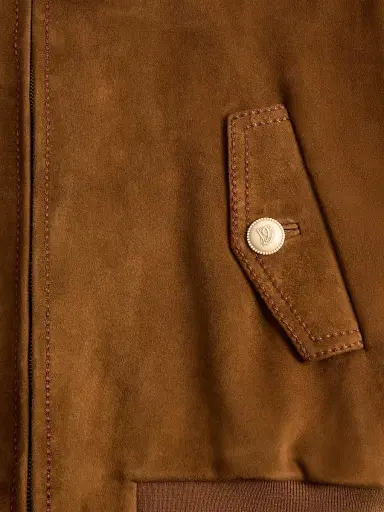 Valentino Garavani Men's Suede Jacket - Brown | Thumbnail 6 Valentino Garavani Men's Suede Jacket - Brown | Thumbnail 6