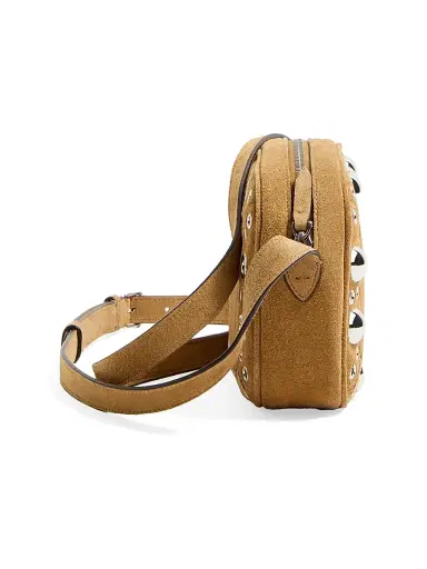 Valentino Garavani Men's Nellcôte Suede Shoulder Bag - Havana Beige | Thumbnail 5 Valentino Garavani Men's Nellcôte Suede Shoulder Bag - Havana Beige | Thumbnail 5