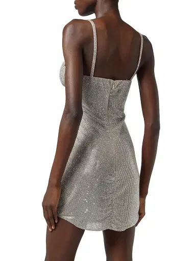 Giuseppe Di Morabito Women's Act II: The Fall Of Icarus Crystal Hotfix Minidress - Crystal | Thumbnail 4 Giuseppe Di Morabito Women's Act II: The Fall Of Icarus Crystal Hotfix Minidress - Crystal | Thumbnail 4