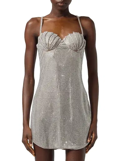 Giuseppe Di Morabito Women's Act II: The Fall Of Icarus Crystal Hotfix Minidress - Crystal | Thumbnail 1 Giuseppe Di Morabito Women's Act II: The Fall Of Icarus Crystal Hotfix Minidress - Crystal | Thumbnail 1