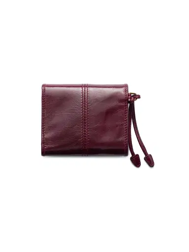 Prada Women's Small Leather Wallet - Dark Red | Thumbnail 3 Prada Women's Small Leather Wallet - Dark Red | Thumbnail 3