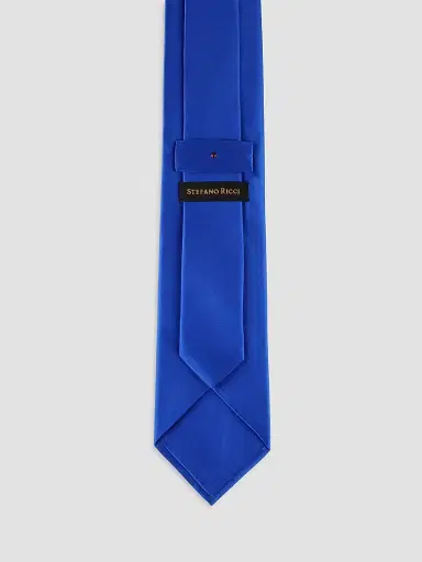 Stefano Ricci Men's Luxury Handmade Silk Tie - Blue | Thumbnail 3 Stefano Ricci Men's Luxury Handmade Silk Tie - Blue | Thumbnail 3