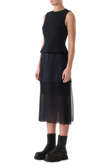 Jason Wu Collection CADY LAYERED SLEEVELESS COCKTAIL DRESS | Thumbnail 4 Jason Wu Collection CADY LAYERED SLEEVELESS COCKTAIL DRESS | Thumbnail 4