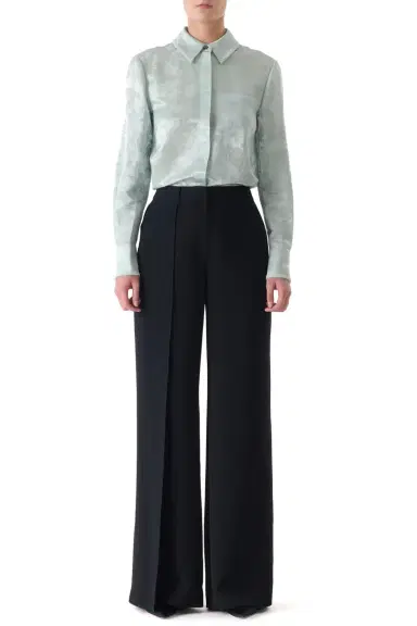 Jason Wu Collection FLORAL SATIN JACQUARD BUTTON-UP SHIRT | Thumbnail 2 Jason Wu Collection FLORAL SATIN JACQUARD BUTTON-UP SHIRT | Thumbnail 2