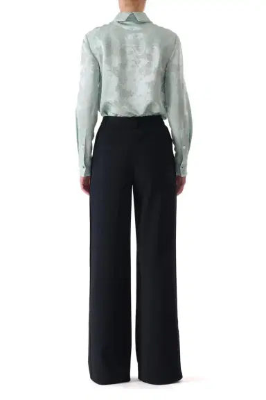 Jason Wu Collection FLORAL SATIN JACQUARD BUTTON-UP SHIRT | Thumbnail 4 Jason Wu Collection FLORAL SATIN JACQUARD BUTTON-UP SHIRT | Thumbnail 4