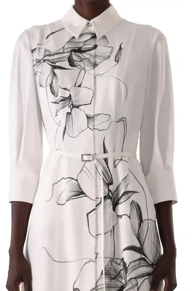 Jason Wu Collection SHADOW FLORAL SILK TWILL SHIRT DRESS | Thumbnail 7 Jason Wu Collection SHADOW FLORAL SILK TWILL SHIRT DRESS | Thumbnail 7