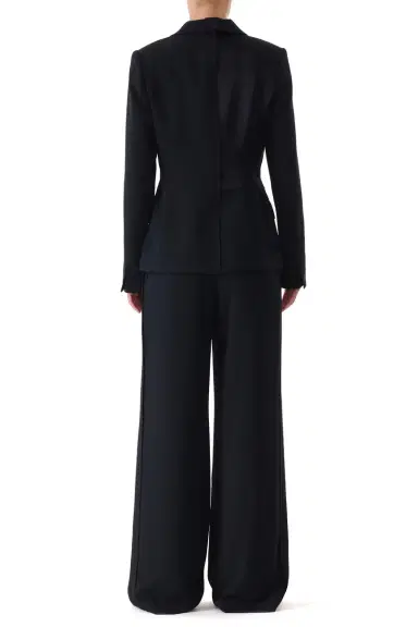 Jason Wu Collection SINGLE BREASTED CADY JACKET WITH WASHED TWILL DETAIL | Thumbnail 5 Jason Wu Collection SINGLE BREASTED CADY JACKET WITH WASHED TWILL DETAIL | Thumbnail 5