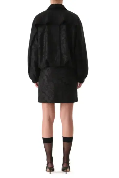 Jason Wu Collection TEXTURED FRAY JACQUARD JACKET | Thumbnail 3 Jason Wu Collection TEXTURED FRAY JACQUARD JACKET | Thumbnail 3