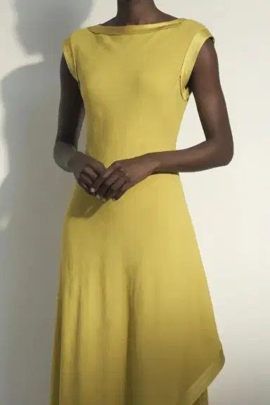 Jason Wu Collection WASHED TWILL ASYMMETRICAL GOWN | Thumbnail 2 Jason Wu Collection WASHED TWILL ASYMMETRICAL GOWN | Thumbnail 2