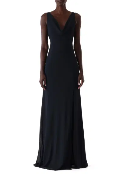 Jason Wu Collection WASHED TWILL LAYERED SLEEVELESS COCKTAIL DRESS | Thumbnail 2 Jason Wu Collection WASHED TWILL LAYERED SLEEVELESS COCKTAIL DRESS | Thumbnail 2