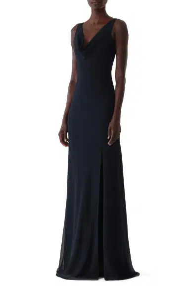 Jason Wu Collection WASHED TWILL LAYERED SLEEVELESS COCKTAIL DRESS | Thumbnail 3 Jason Wu Collection WASHED TWILL LAYERED SLEEVELESS COCKTAIL DRESS | Thumbnail 3