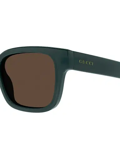 Gucci Men's Minimal 56MM Square Sunglasses - Teal Dark Brown | Thumbnail 3 Gucci Men's Minimal 56MM Square Sunglasses - Teal Dark Brown | Thumbnail 3