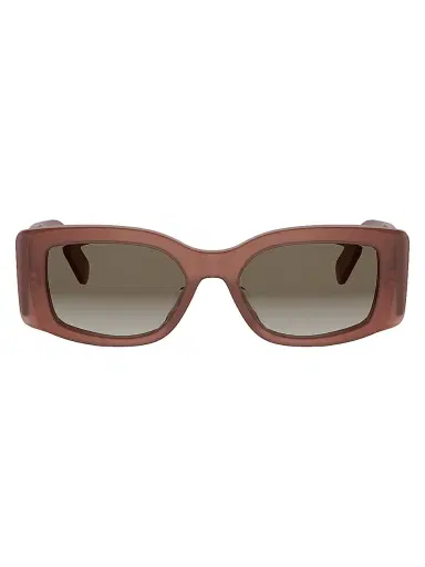 CELINE Women's Maxi Triomphe 53MM Rectangular Sunglasses - Lightbrown Gradient Brown | Thumbnail 2 CELINE Women's Maxi Triomphe 53MM Rectangular Sunglasses - Lightbrown Gradient Brown | Thumbnail 2