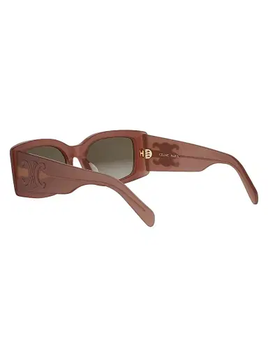 CELINE Women's Maxi Triomphe 53MM Rectangular Sunglasses - Lightbrown Gradient Brown | Thumbnail 4 CELINE Women's Maxi Triomphe 53MM Rectangular Sunglasses - Lightbrown Gradient Brown | Thumbnail 4