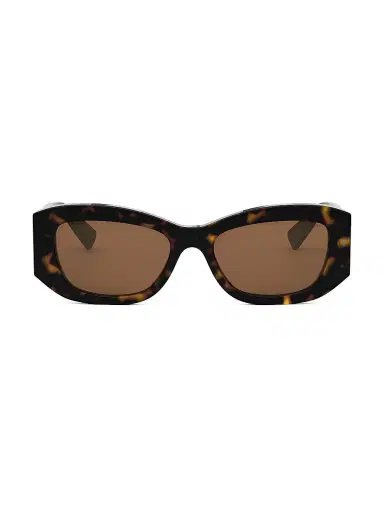 BVLGARI Women's Roma 54MM Geometric Sunglasses - Brown Havana Tan | Thumbnail 2 BVLGARI Women's Roma 54MM Geometric Sunglasses - Brown Havana Tan | Thumbnail 2