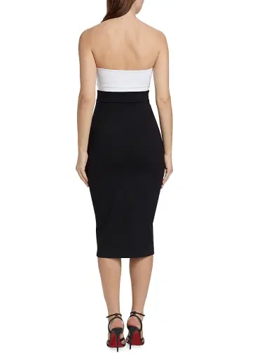 susana monaco Women's Colorblock Cut-Out Tube Dress - Black White | Thumbnail 5 susana monaco Women's Colorblock Cut-Out Tube Dress - Black White | Thumbnail 5