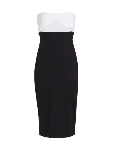 susana monaco Women's Colorblock Cut-Out Tube Dress - Black White | Thumbnail 1 susana monaco Women's Colorblock Cut-Out Tube Dress - Black White | Thumbnail 1