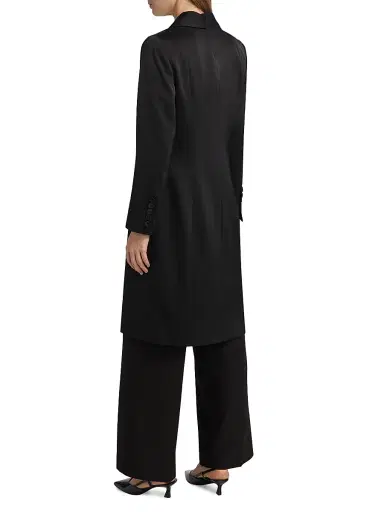 Elie Tahari Women's Heather Floral Embroidered Coat | Thumbnail 5 Elie Tahari Women's Heather Floral Embroidered Coat | Thumbnail 5