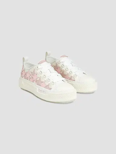 Amiri Women's Platform Stars Court Low Sneakers - White Pink | Thumbnail 2 Amiri Women's Platform Stars Court Low Sneakers - White Pink | Thumbnail 2
