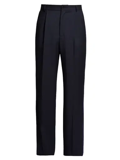 Dries Van Noten Men's Penrud Wool-Mohair Straight-Leg Pants | Thumbnail 1 Dries Van Noten Men's Penrud Wool-Mohair Straight-Leg Pants | Thumbnail 1