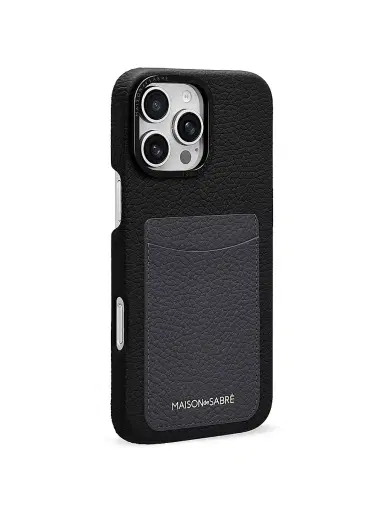 MAISON de SABRÉ Card Phone Case (iPhone 16 Pro) - Graphite Caviar | Thumbnail 3 MAISON de SABRÉ Card Phone Case (iPhone 16 Pro) - Graphite Caviar | Thumbnail 3