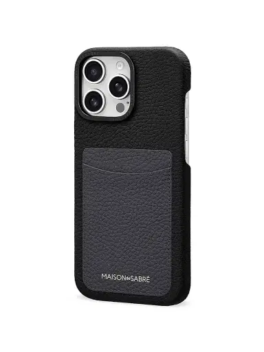 MAISON de SABRÉ Card Phone Case (iPhone 16 Pro) - Graphite Caviar | Thumbnail 4 MAISON de SABRÉ Card Phone Case (iPhone 16 Pro) - Graphite Caviar | Thumbnail 4