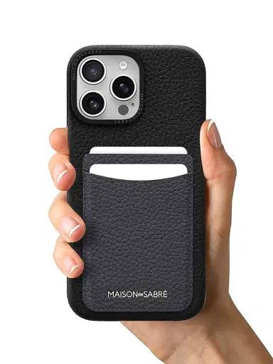 MAISON de SABRÉ Card Phone Case (iPhone 16 Pro) - Graphite Caviar | Thumbnail 6 MAISON de SABRÉ Card Phone Case (iPhone 16 Pro) - Graphite Caviar | Thumbnail 6