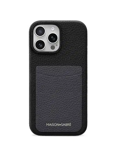 MAISON de SABRÉ Card Phone Case (iPhone 16 Pro) - Graphite Caviar | Thumbnail 1 MAISON de SABRÉ Card Phone Case (iPhone 16 Pro) - Graphite Caviar | Thumbnail 1