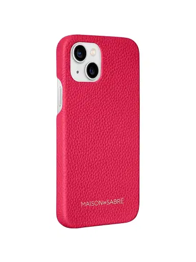 Maison de Sabre Leather Phone Case (iPhone 13) - Shibuya Fuchsia | Thumbnail 2 Maison de Sabre Leather Phone Case (iPhone 13) - Shibuya Fuchsia | Thumbnail 2