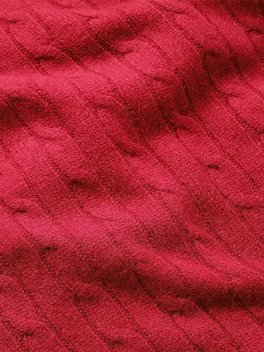Ralph Lauren Cabled Cashmere Throw Blanket | Thumbnail 2 Ralph Lauren Cabled Cashmere Throw Blanket | Thumbnail 2