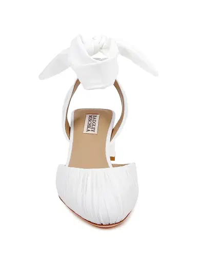 Badgley Mischka Women's Ofelia 50MM Pumps - White Fabric | Thumbnail 5 Badgley Mischka Women's Ofelia 50MM Pumps - White Fabric | Thumbnail 5