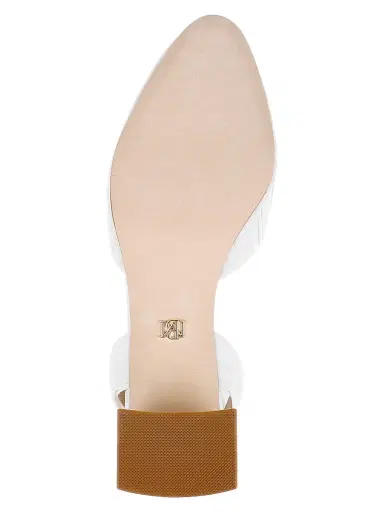 Badgley Mischka Women's Ofelia 50MM Pumps - White Fabric | Thumbnail 6 Badgley Mischka Women's Ofelia 50MM Pumps - White Fabric | Thumbnail 6