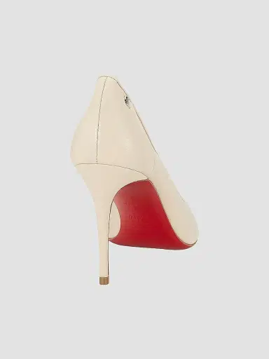Christian Louboutin Women's Sporty Kate 85MM Leather Pumps - Beige | Thumbnail 3 Christian Louboutin Women's Sporty Kate 85MM Leather Pumps - Beige | Thumbnail 3